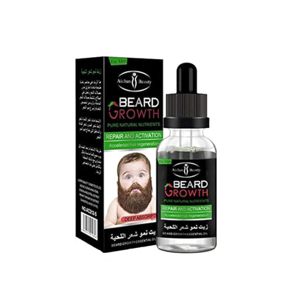 عرض خاص لتكثيف اللحية: زيت + درما رولر هدية